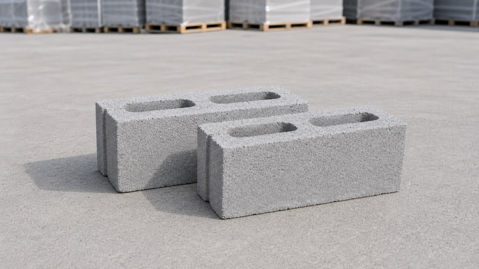 Hollow concrete blocks
